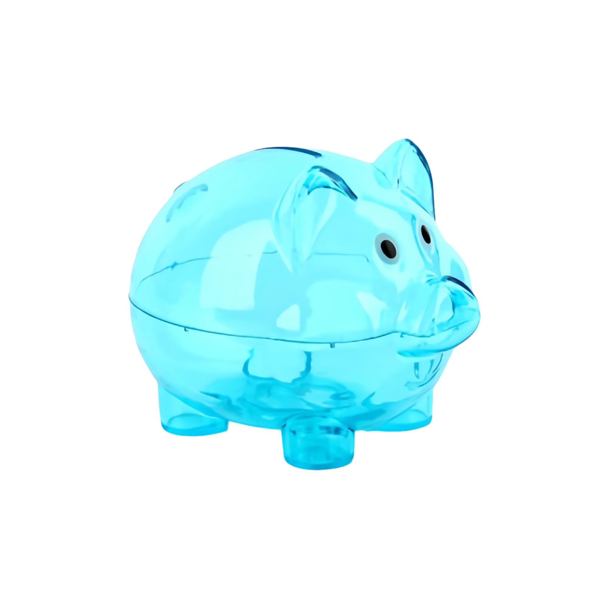 Transparent Plastic Piggy Bank 7
