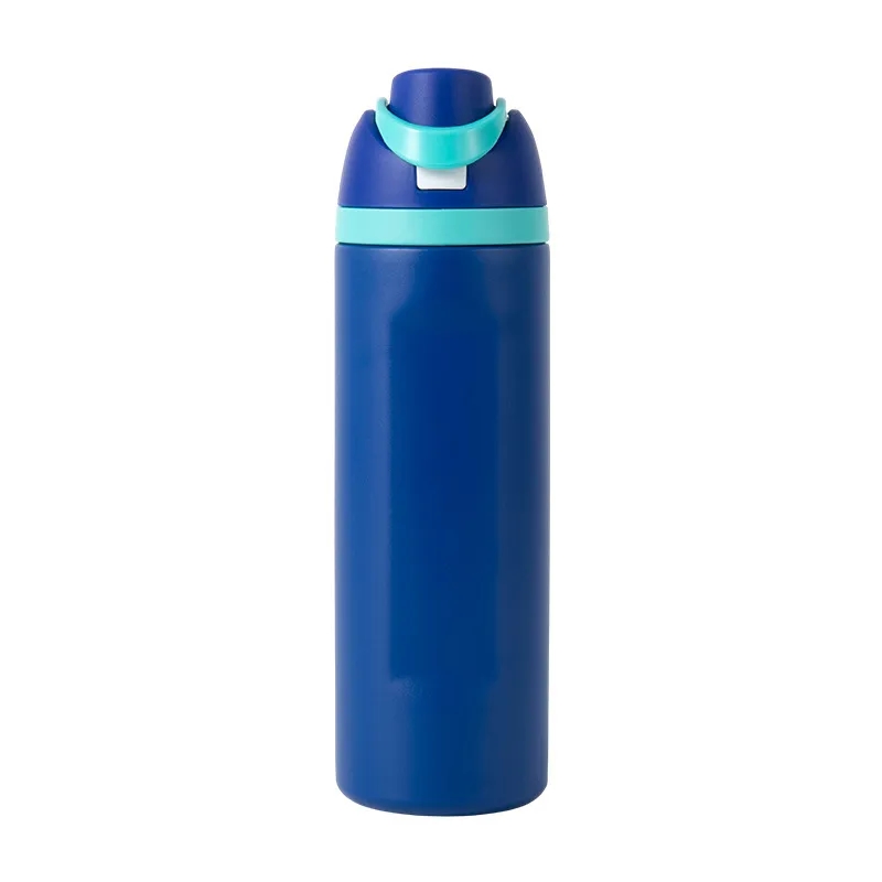 24oz Insulated Stainless Steel Water Bottle with Straw, custom water bottle with logo imprint 7