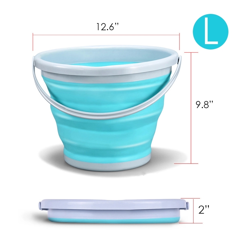 Multi-Function Barrel Portable Folding Basin Silicone Bucket 2