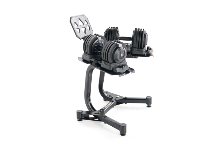 Echelon Adjustable Dumbbells with Stand 2
