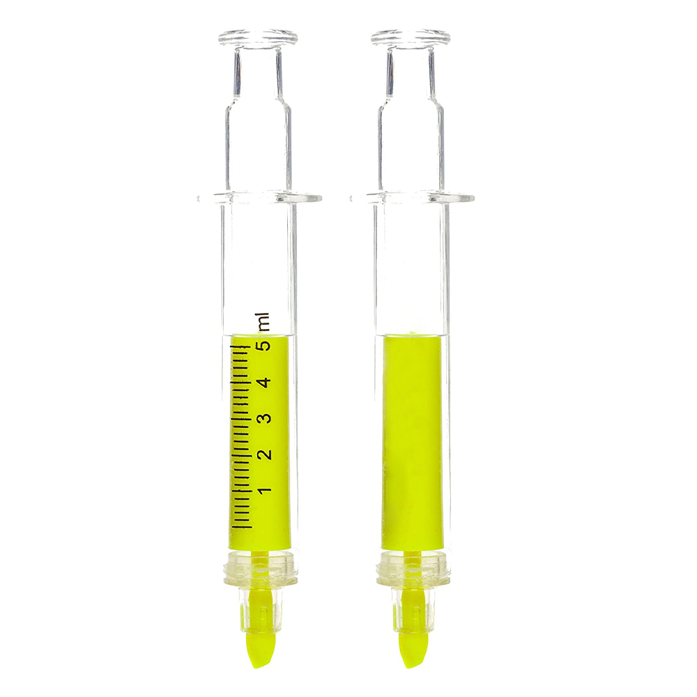 Doc's Syringe Multi Color Neon Highlighter 9