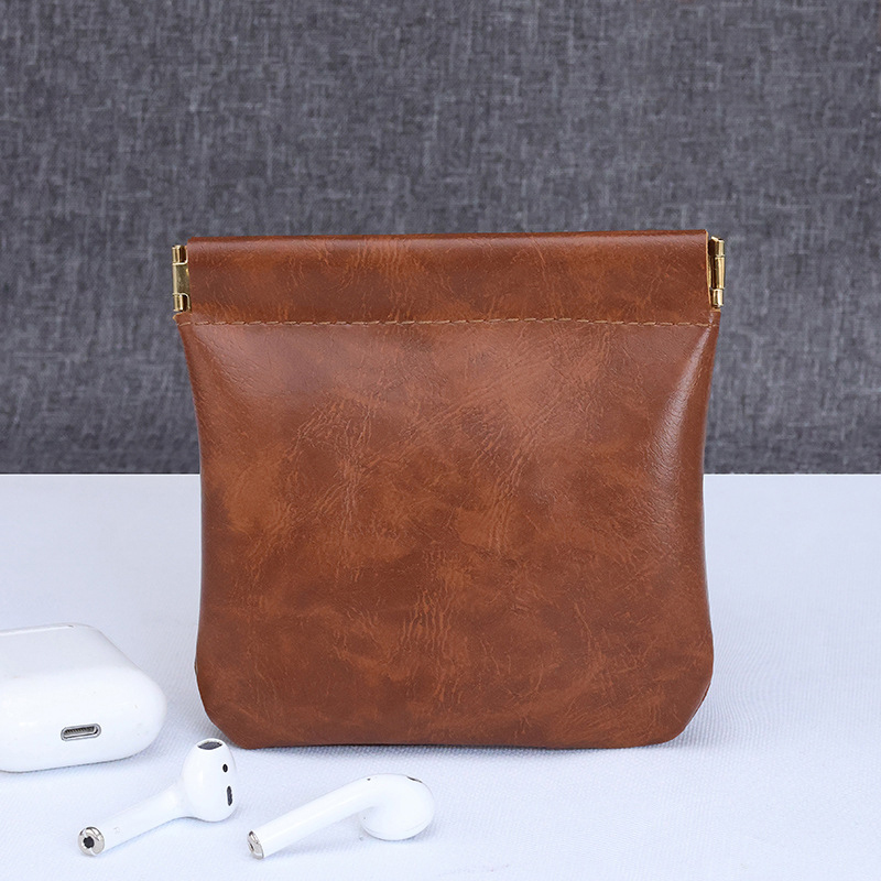 Leather Squeeze Coin Purse 2
