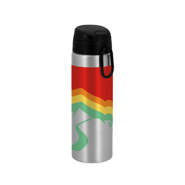 FastFlow Recycled Aluminum Bottle with Flip Lid, custom water bottle with logo imprint 126