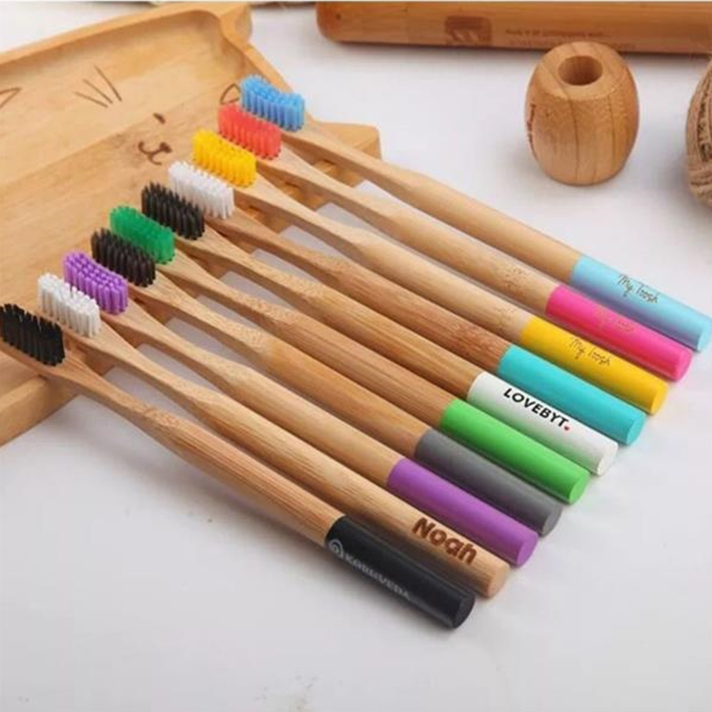 Biodegradable Eco-Friendly Natural Bamboo Toothbrushes Soft 3