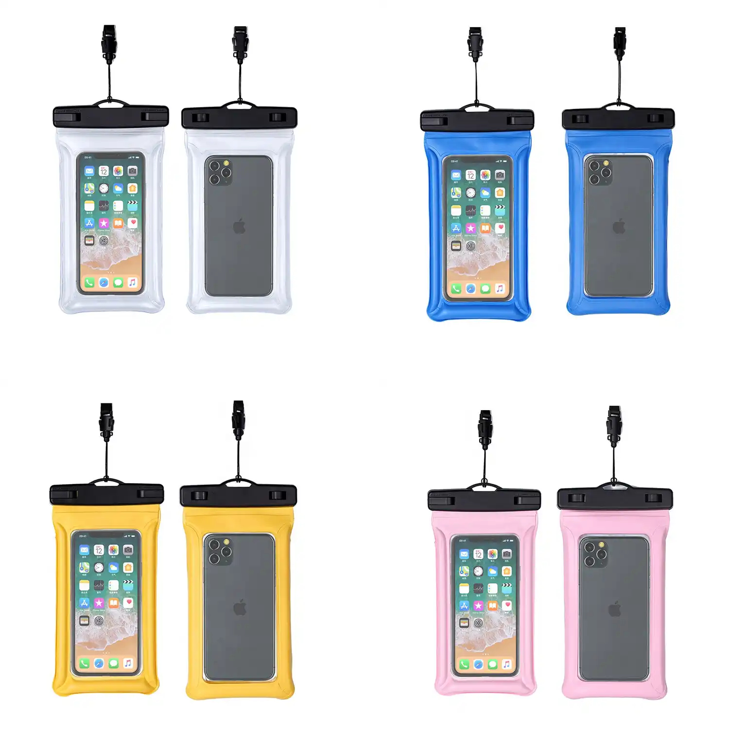IPX8 Floating Waterproof Phone Pouch Case with Lanyard 1
