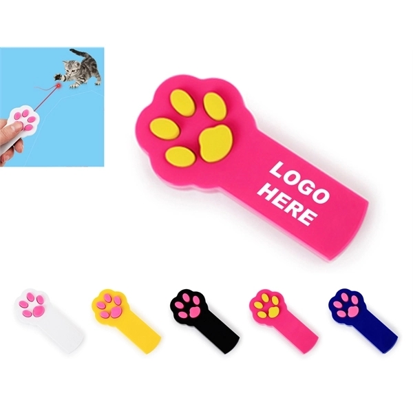 Paw Shaped Cat Laser Pointer Red Dot Pen Toy 3