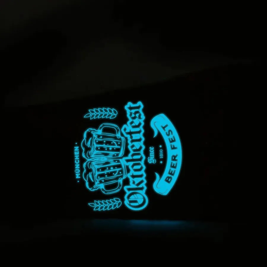 Custom Glow Green Tattoos 8