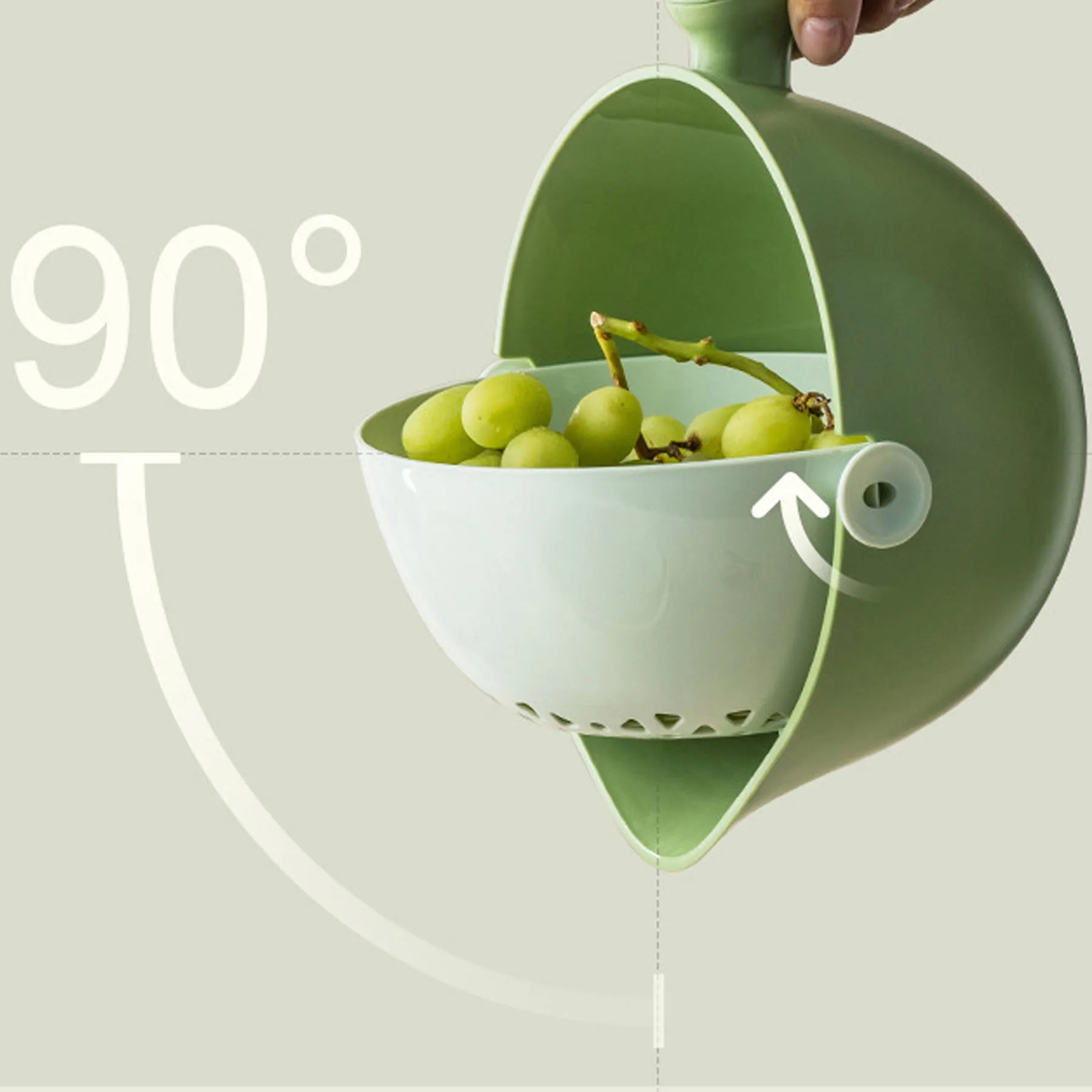 Double Layered Vegetable Washing Basin 3
