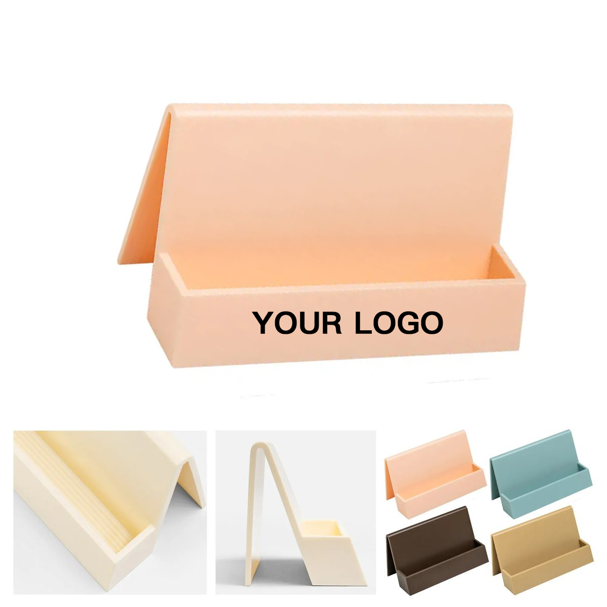 Plastic Card Holder Box for Office Desktops 1