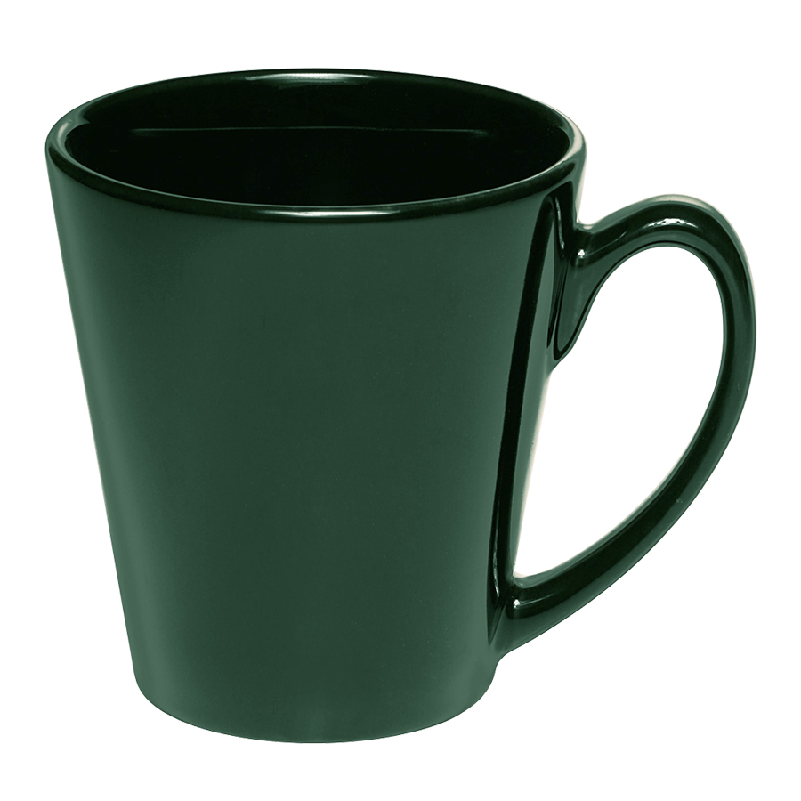 12 oz. Glossy Ceramic Latte Custom Coffee Mug 14