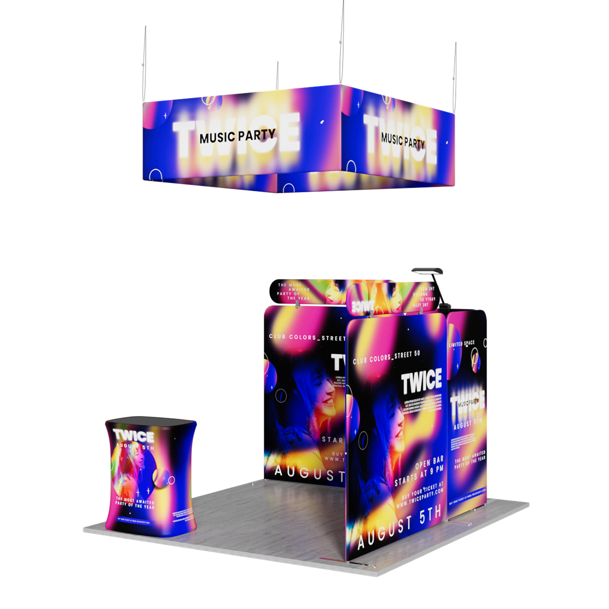 10'x10' Tradeshow Booth Kit - A Kit 3