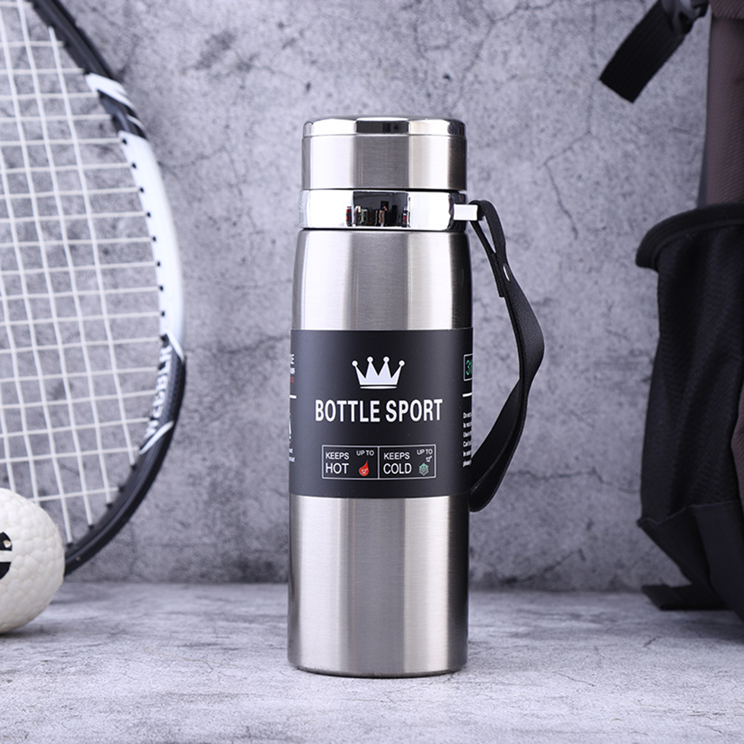 35 OZ Stainless Steel Insulated Water Bottle, custom water bottle with logo imprint 3