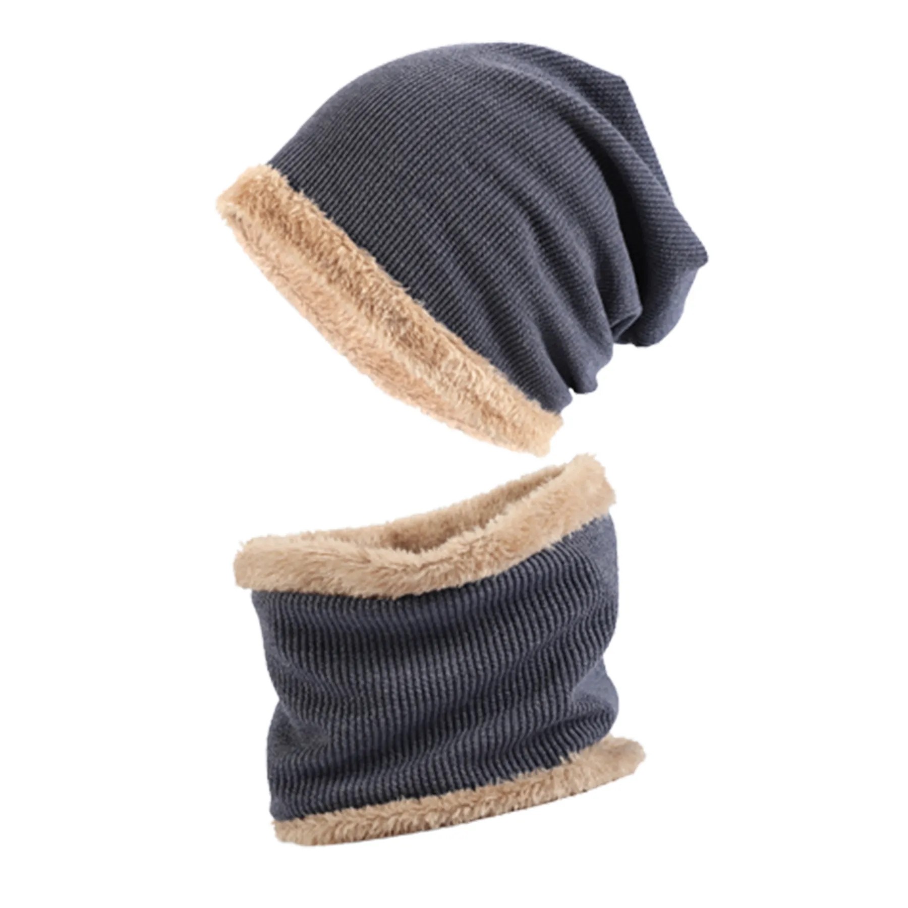 Winter Knitted Hat And Scarf Set 4