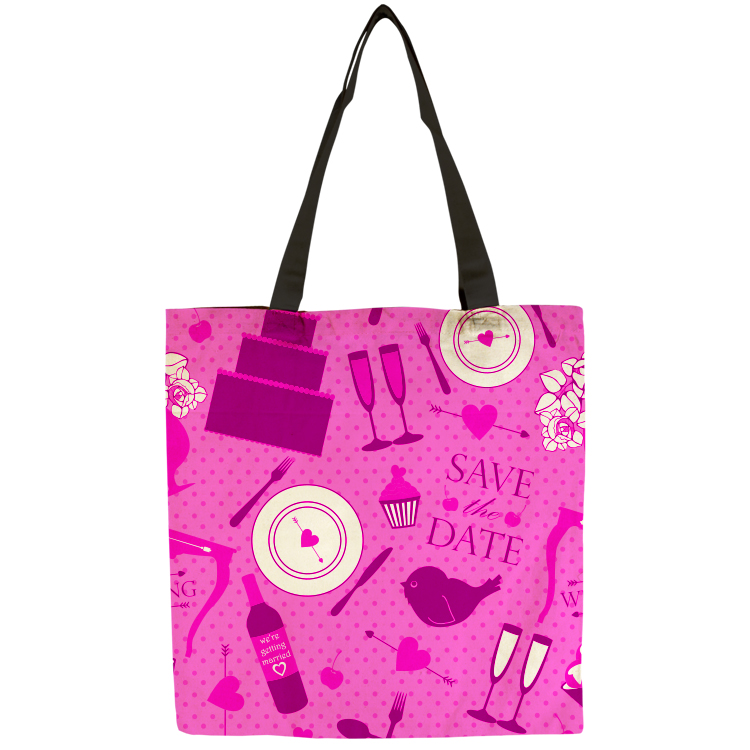 Flat Vibrant Cotton Tote Bag 2