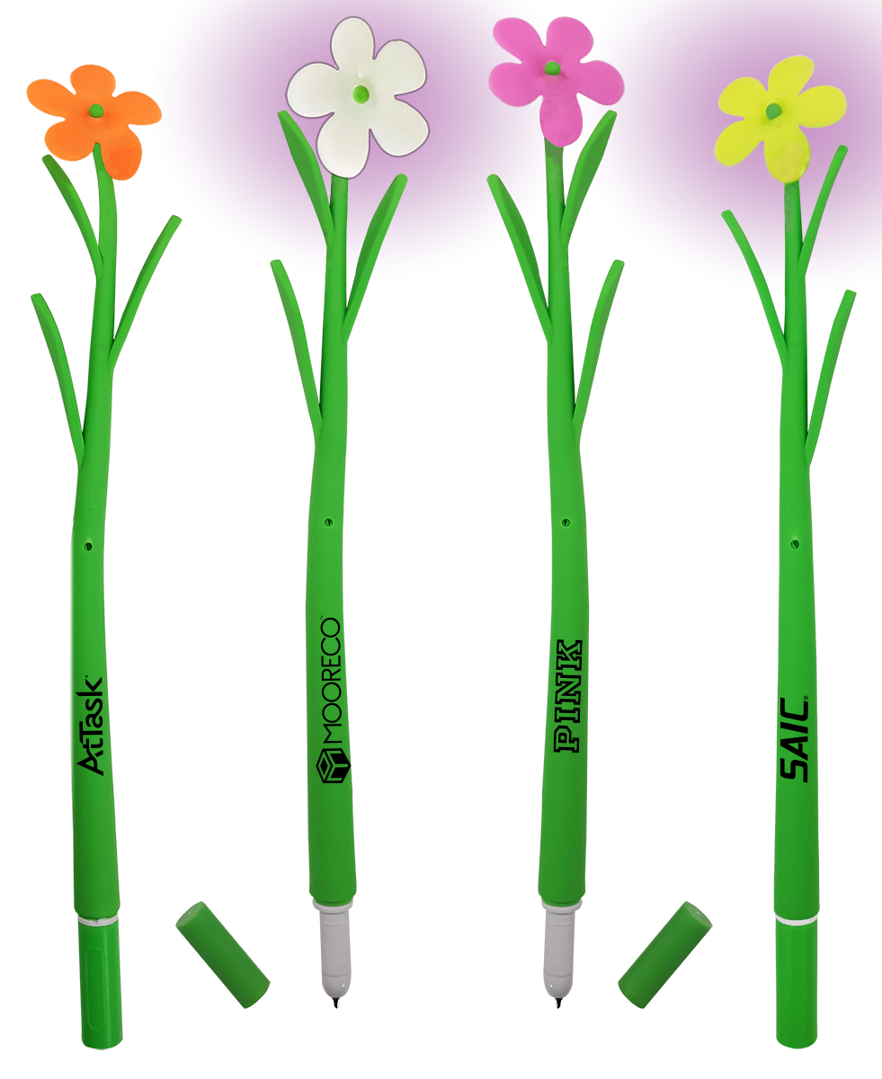 Flower Shaped Ballpoint Custom Pens - Garden, Florist Promotions 3