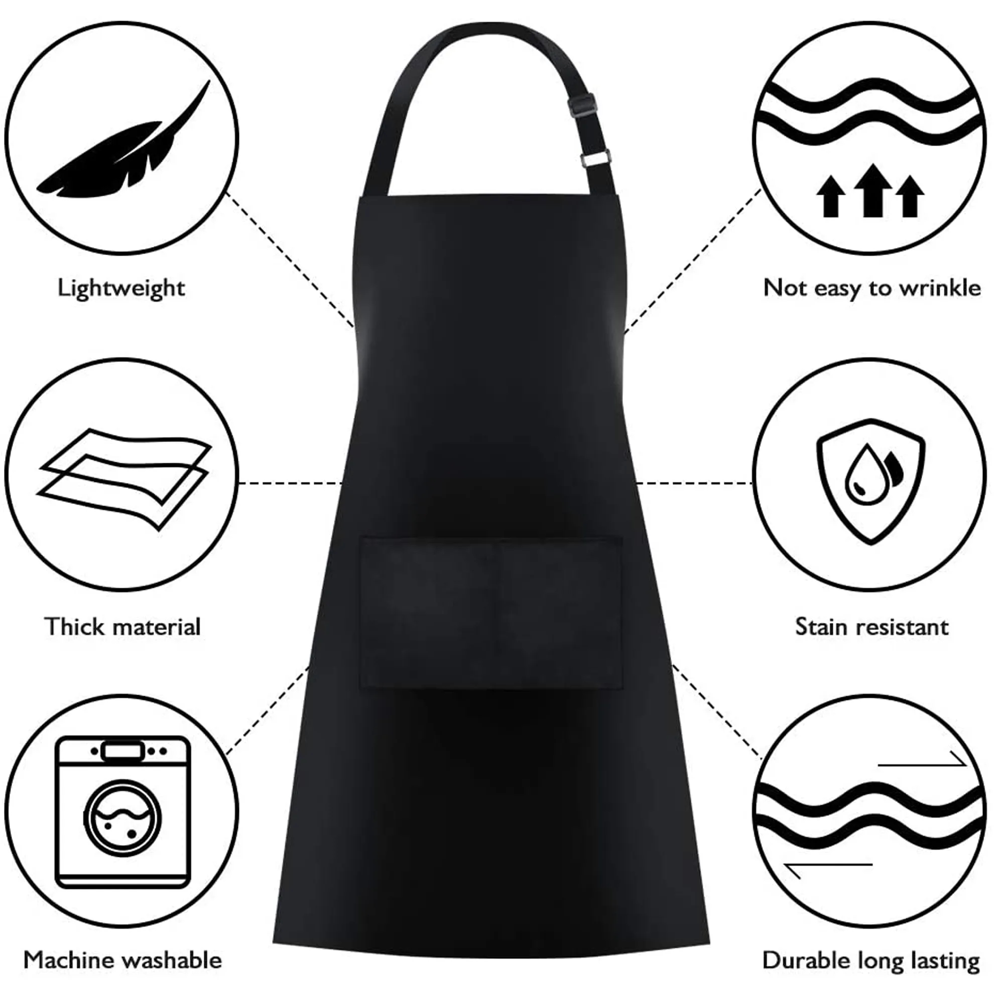 Full Color Kitchen Chef Cooking Apron 1