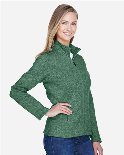 Women's Bristol Full-Zip Sweater Fleece Jacket - DG793W 8