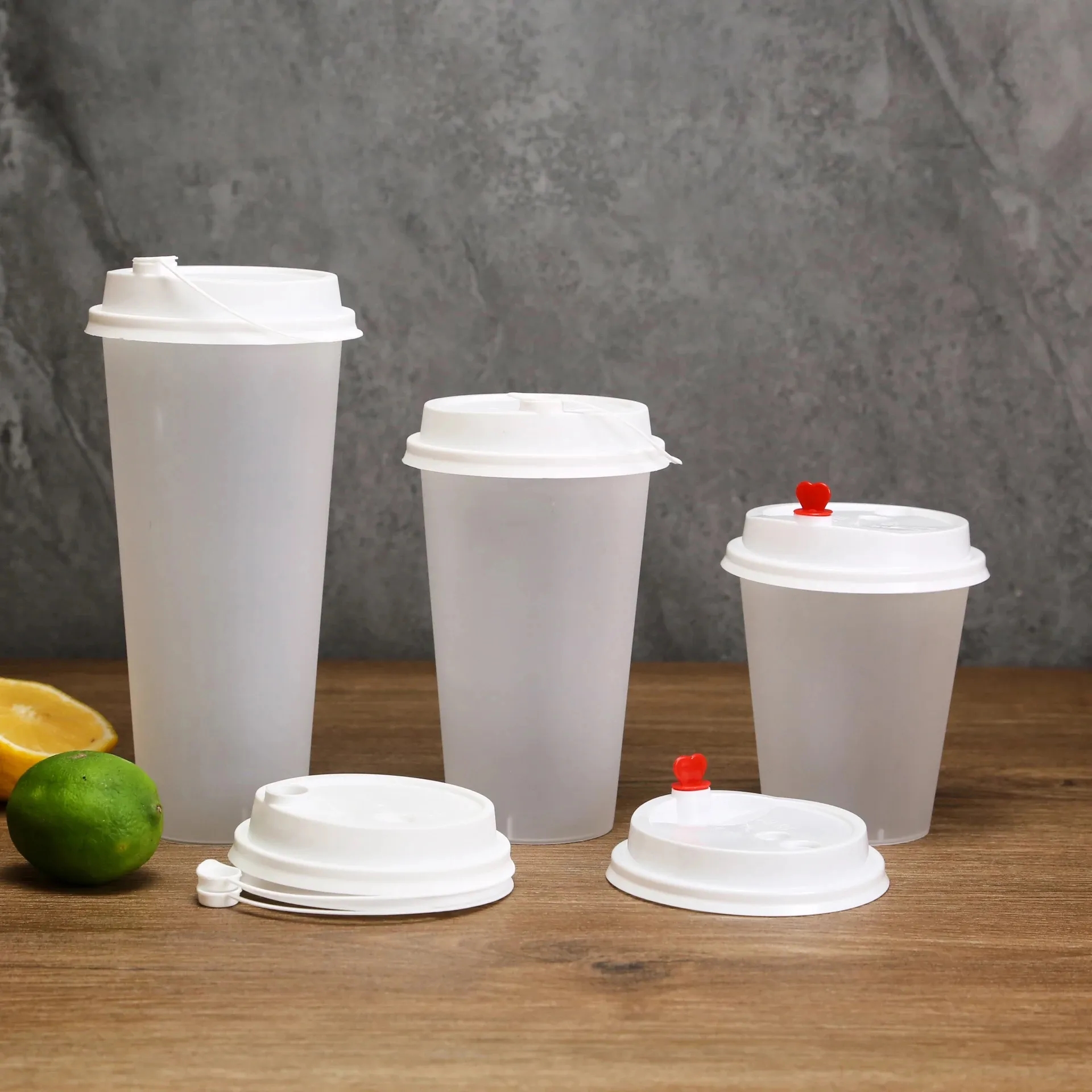 Custom Frosted Disposable Plastic Cups 2