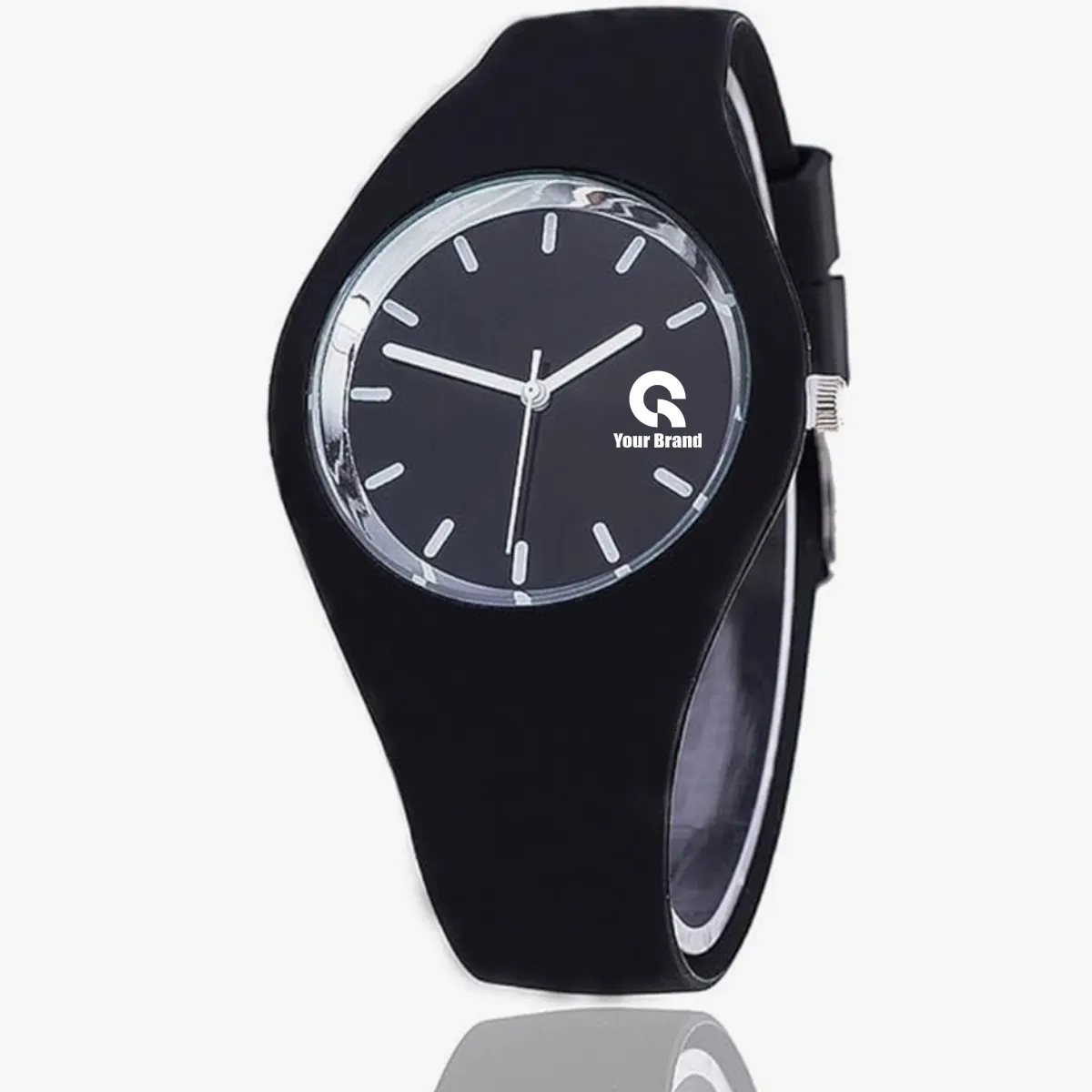 Men Women Children Leisure Quartz Sports Jelly Color Watch 5