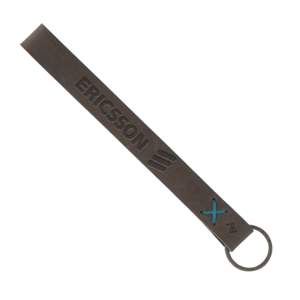 Hayward Leather Wrist Keychain with Metal Split-Ring 17