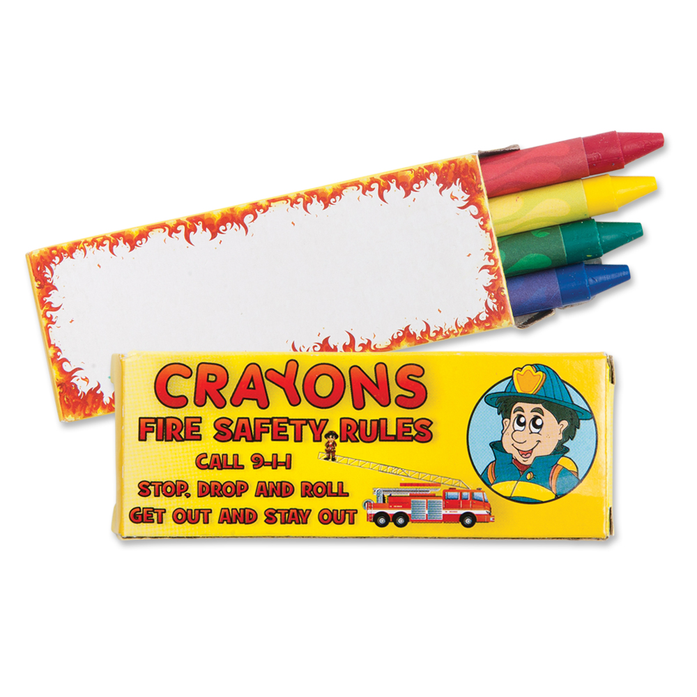 4 Pack Fire Safety Crayons 3