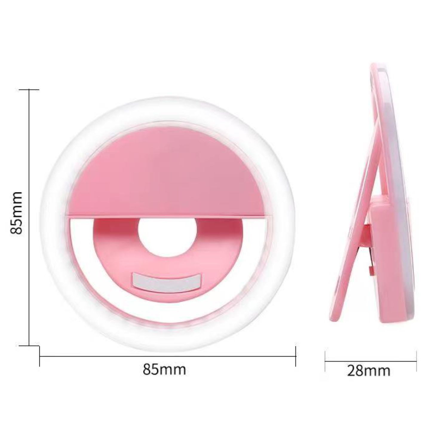 Phone Selfie Ring Lights w/ Custom Imprint, 3W Portable LED 7