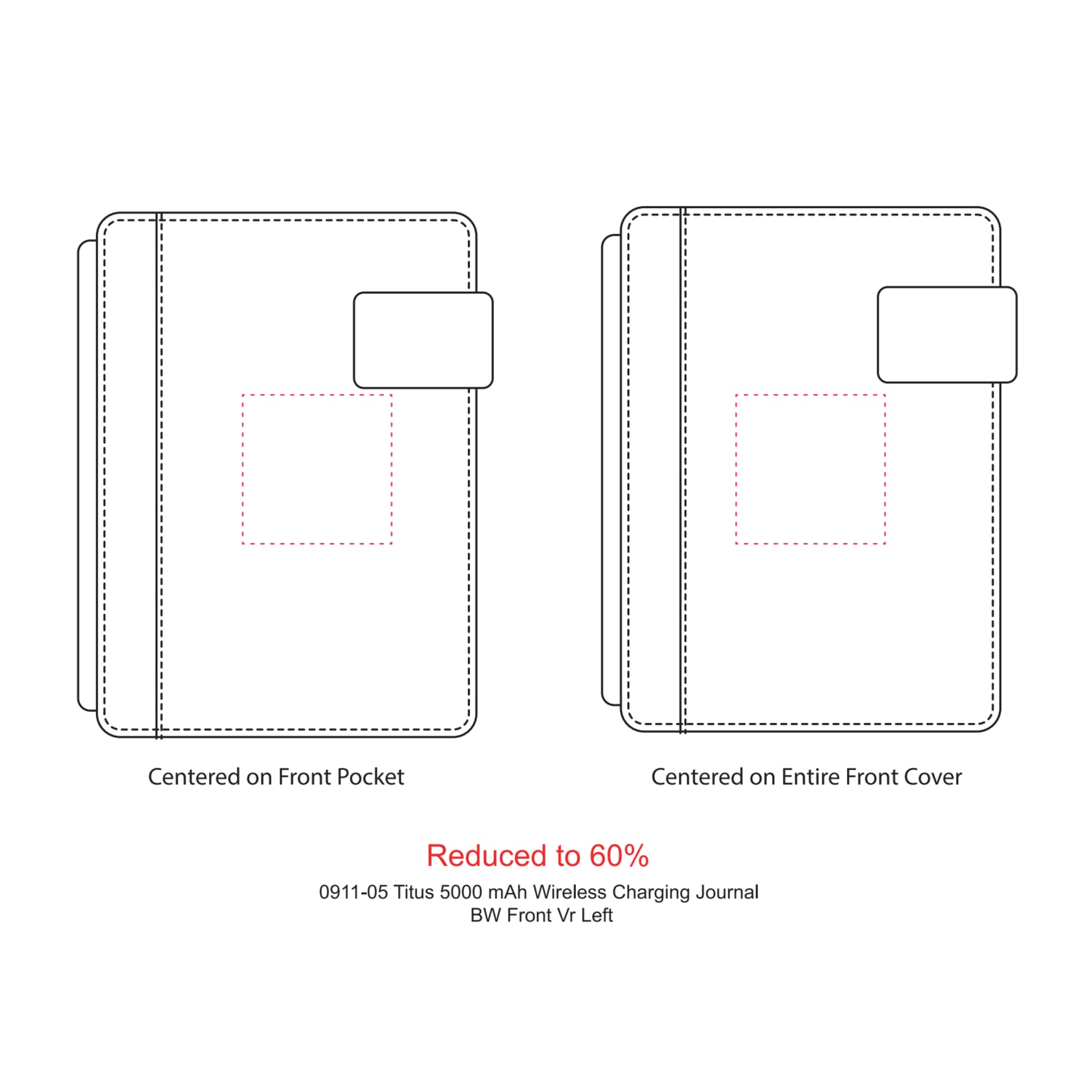 FSC® Mix Titus 5000 mAh Wireless Charging Journal 50