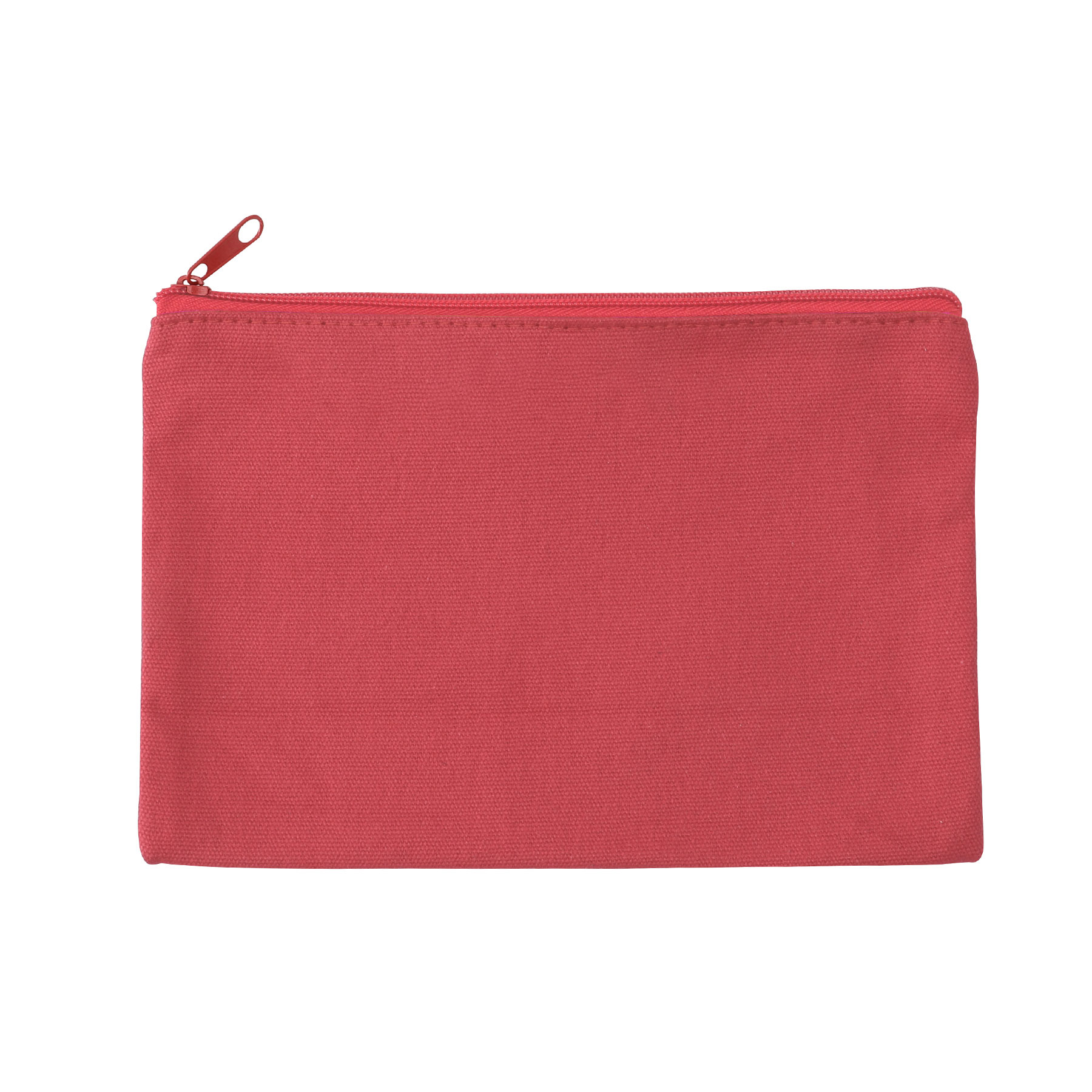 9" X 6" Cotton Canvas Zippered Pouch For Cosmetics, Toiletries & Tech Accessories 4