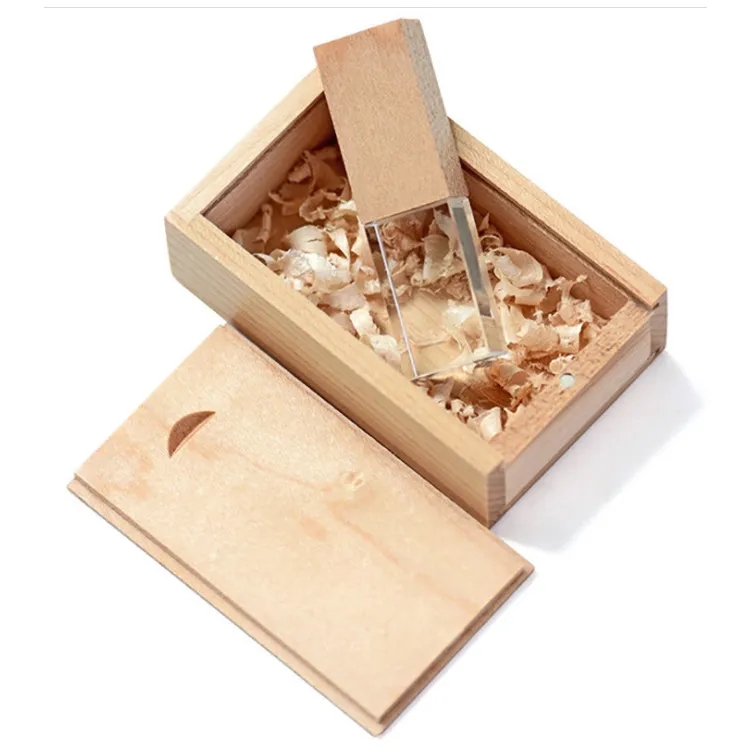 Wooden Crystal USB Thumb Drive 3