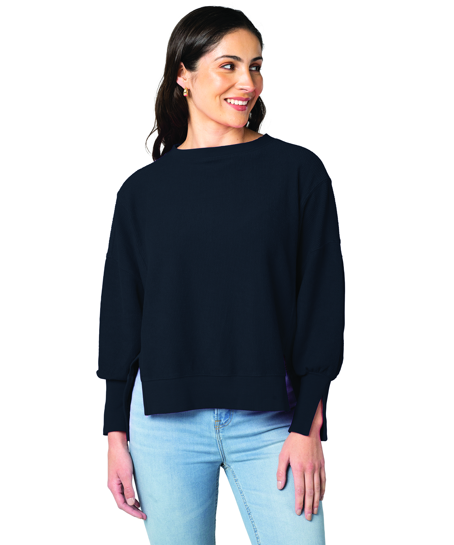 Women's Camden Spliced Crew Neck Sweatshirt 31