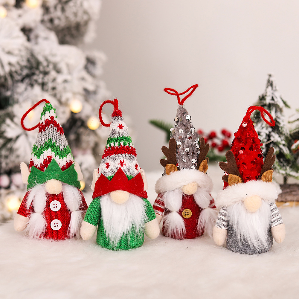 Christmas Rudolph Elf Doll Pendant with LED Lamp, promotional household item with logo imprint 2