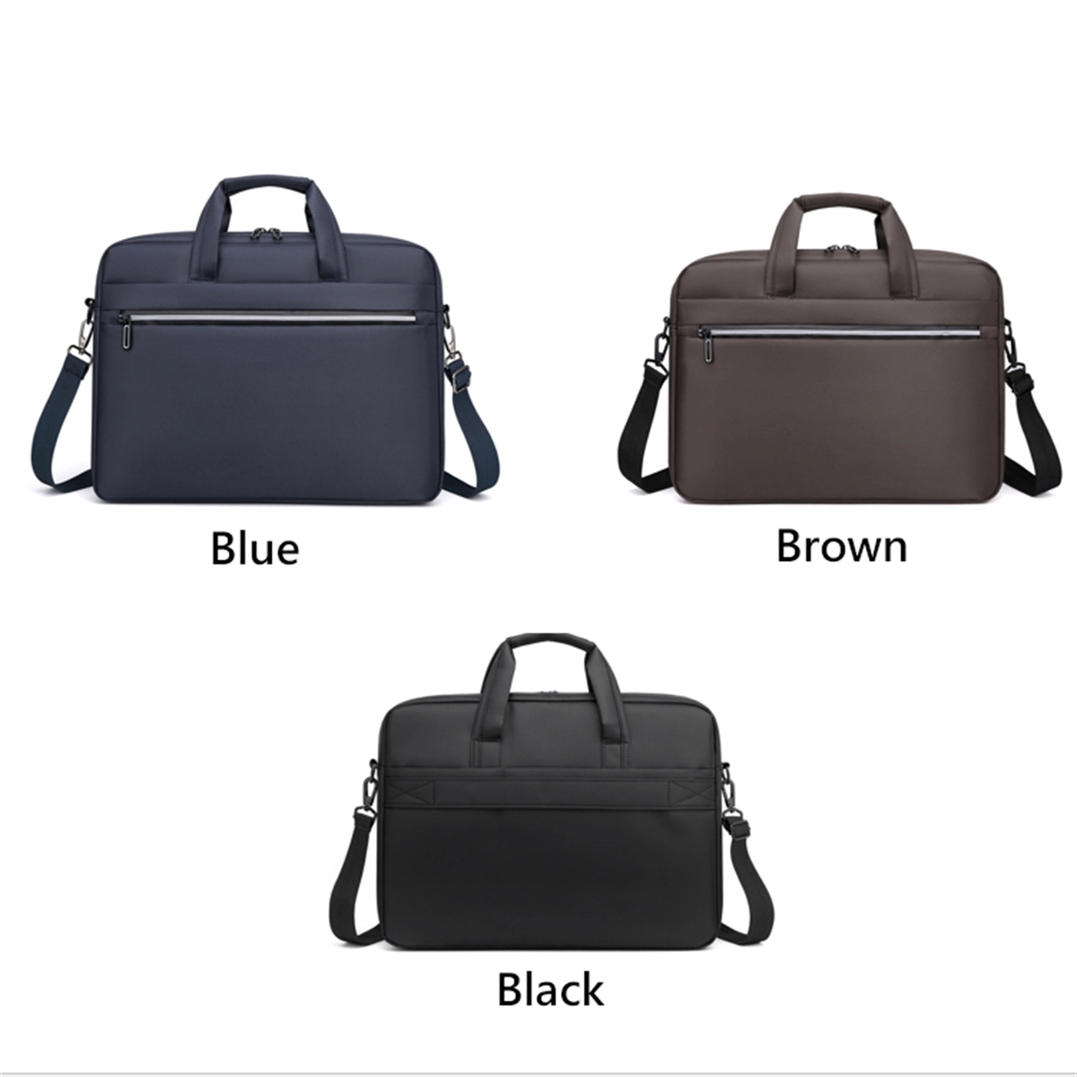 Men'S Laptop Shoulder Bag 15.6 Inch Briefcase Handbag 5