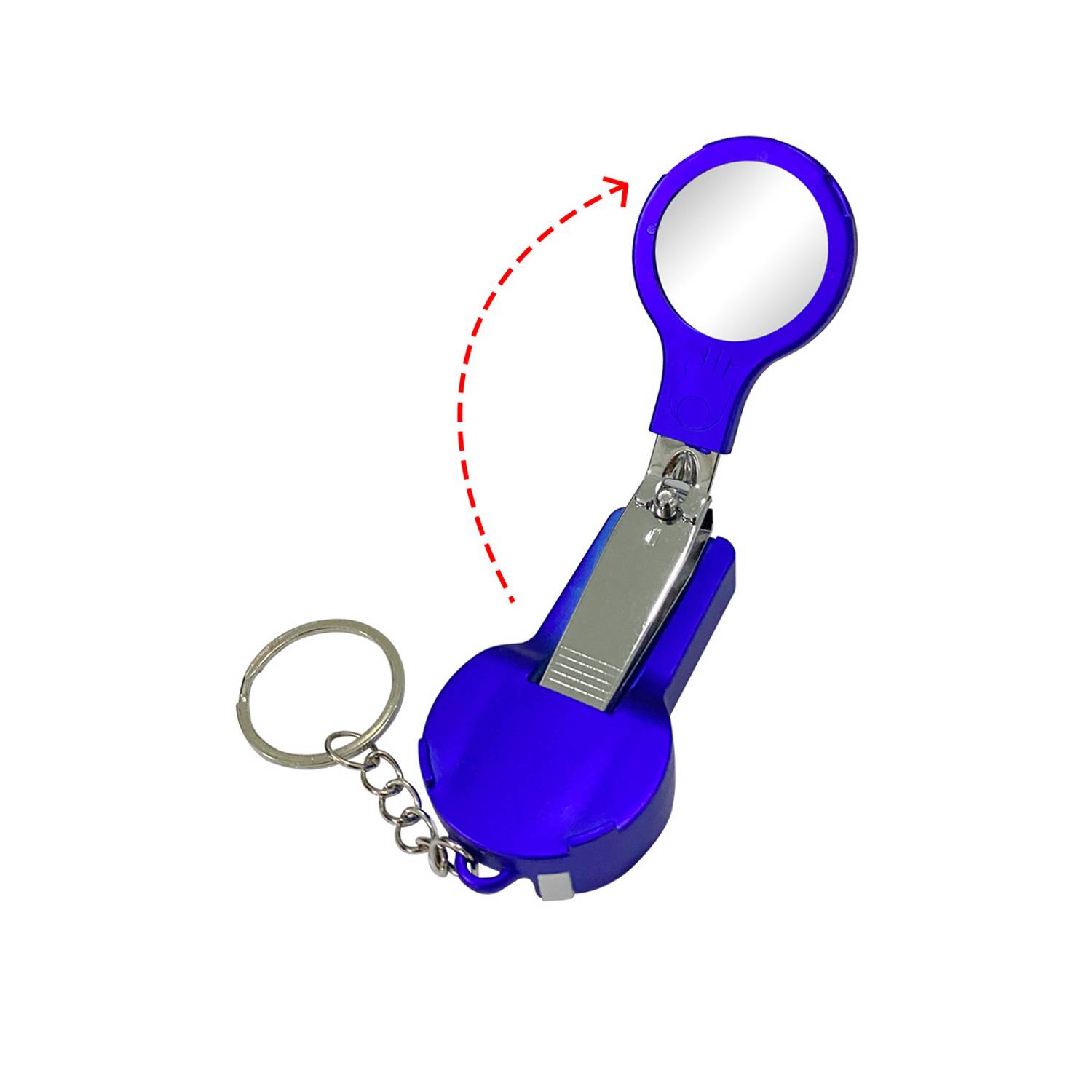 Portable Multifunctional Ballpoint Pen Keychain Nail Clipper 3