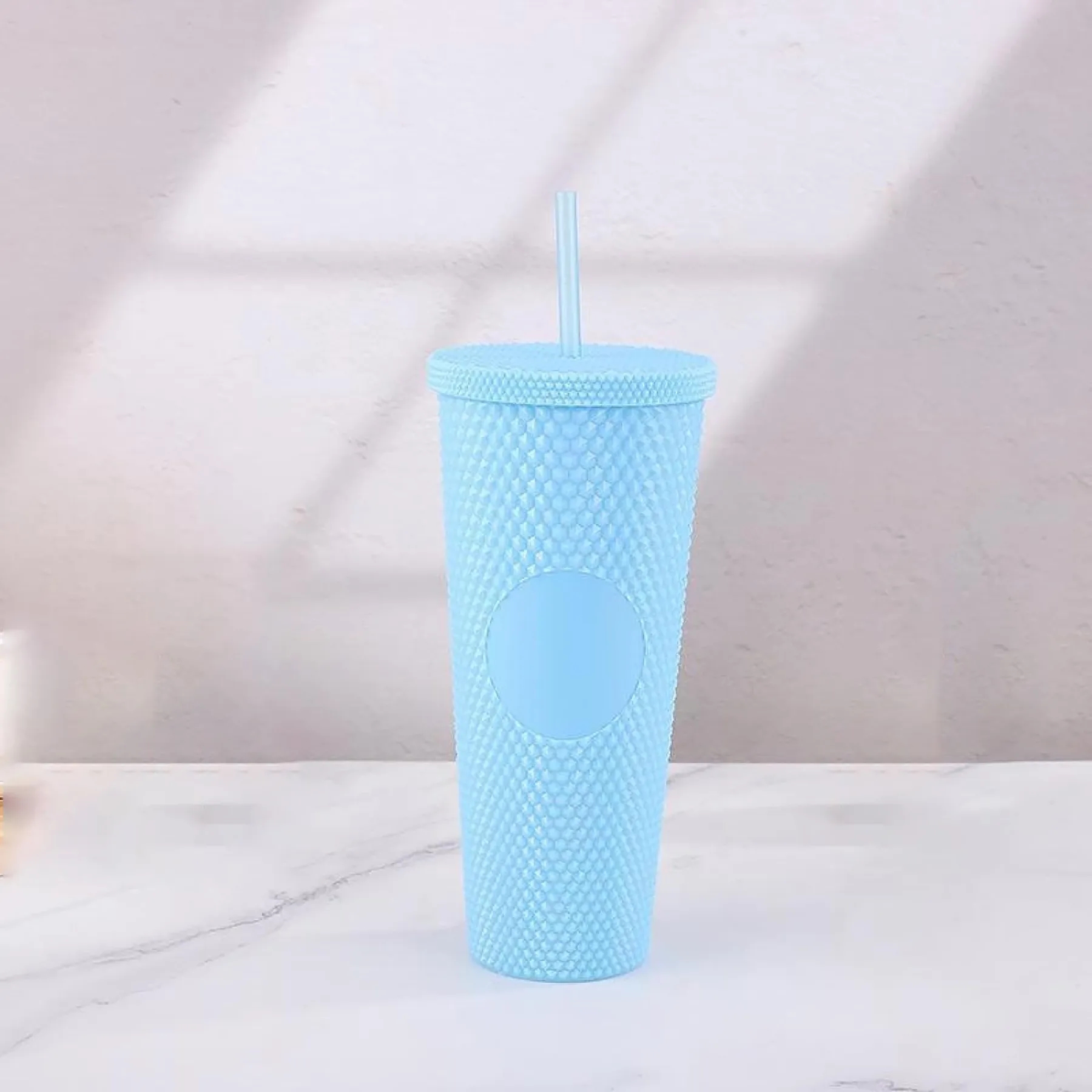 Double Layer Plastic Straw Cup 5