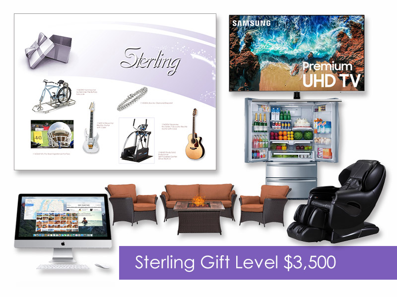 $3,500 Gift of Choice (Sterling Level) Gift Booklet