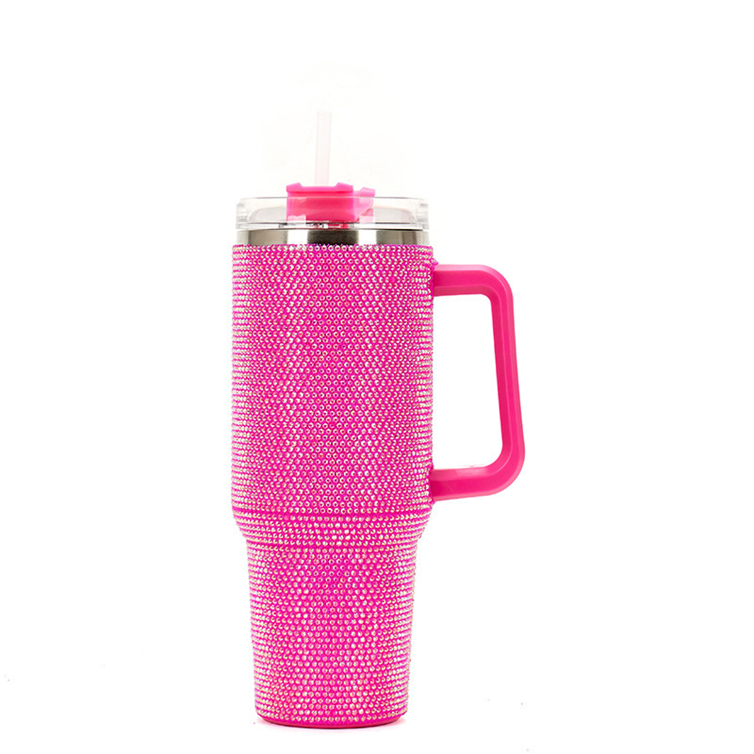 40 Oz Bling With Handle Rhinestones Tumbler 5