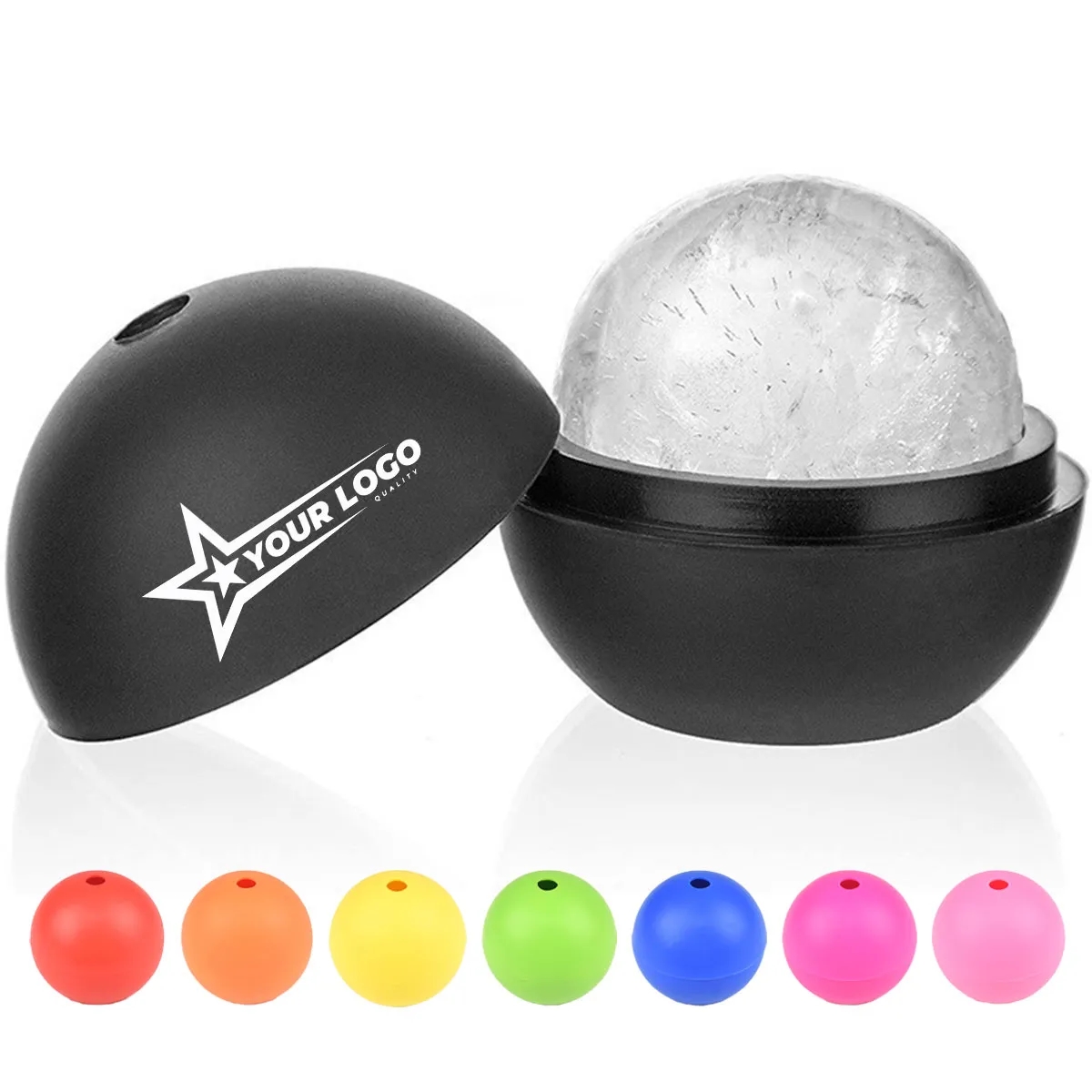 2.9'' Silicone Round Ice Cube Molds 3