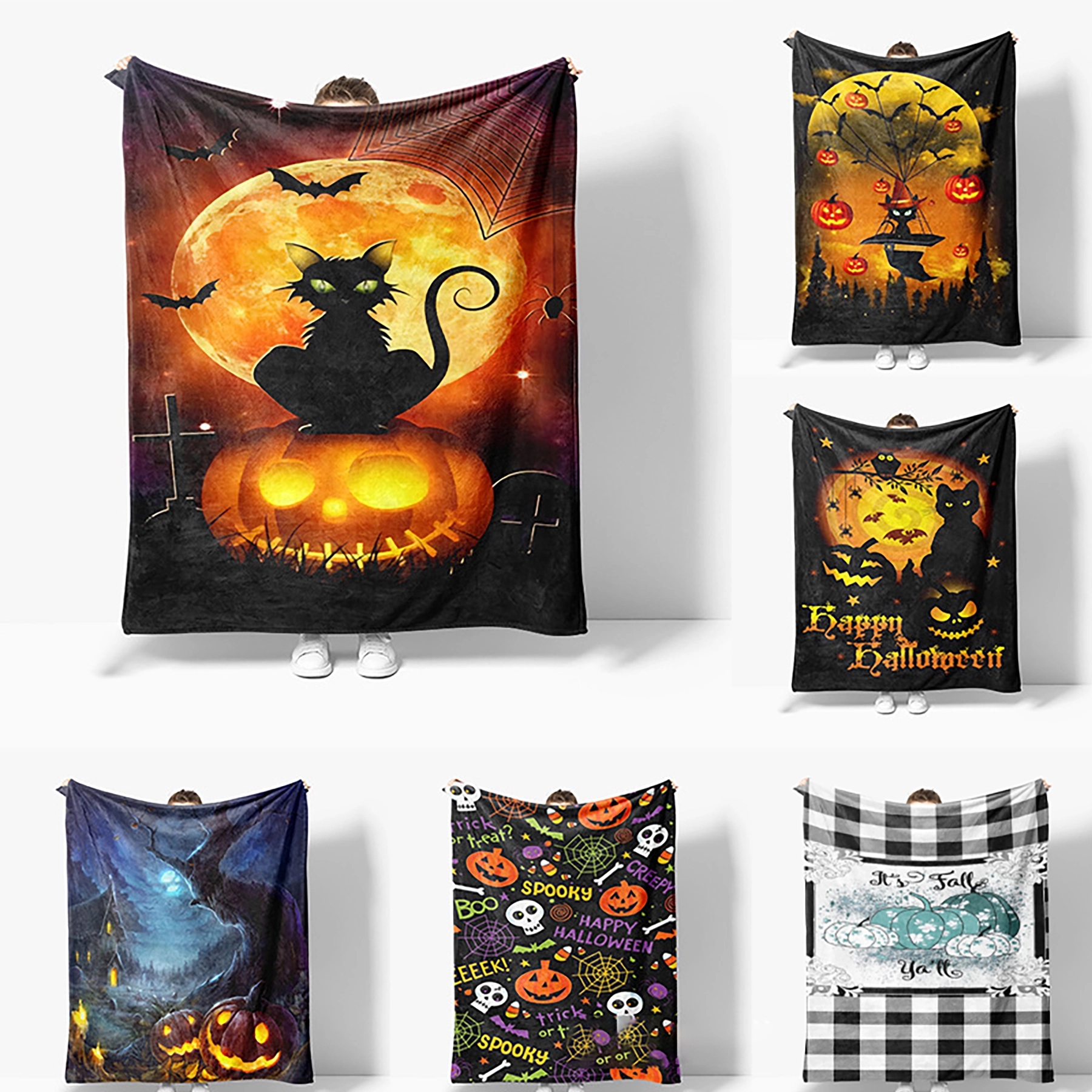 Custom Flannel Throw Sublimation Blanket 2