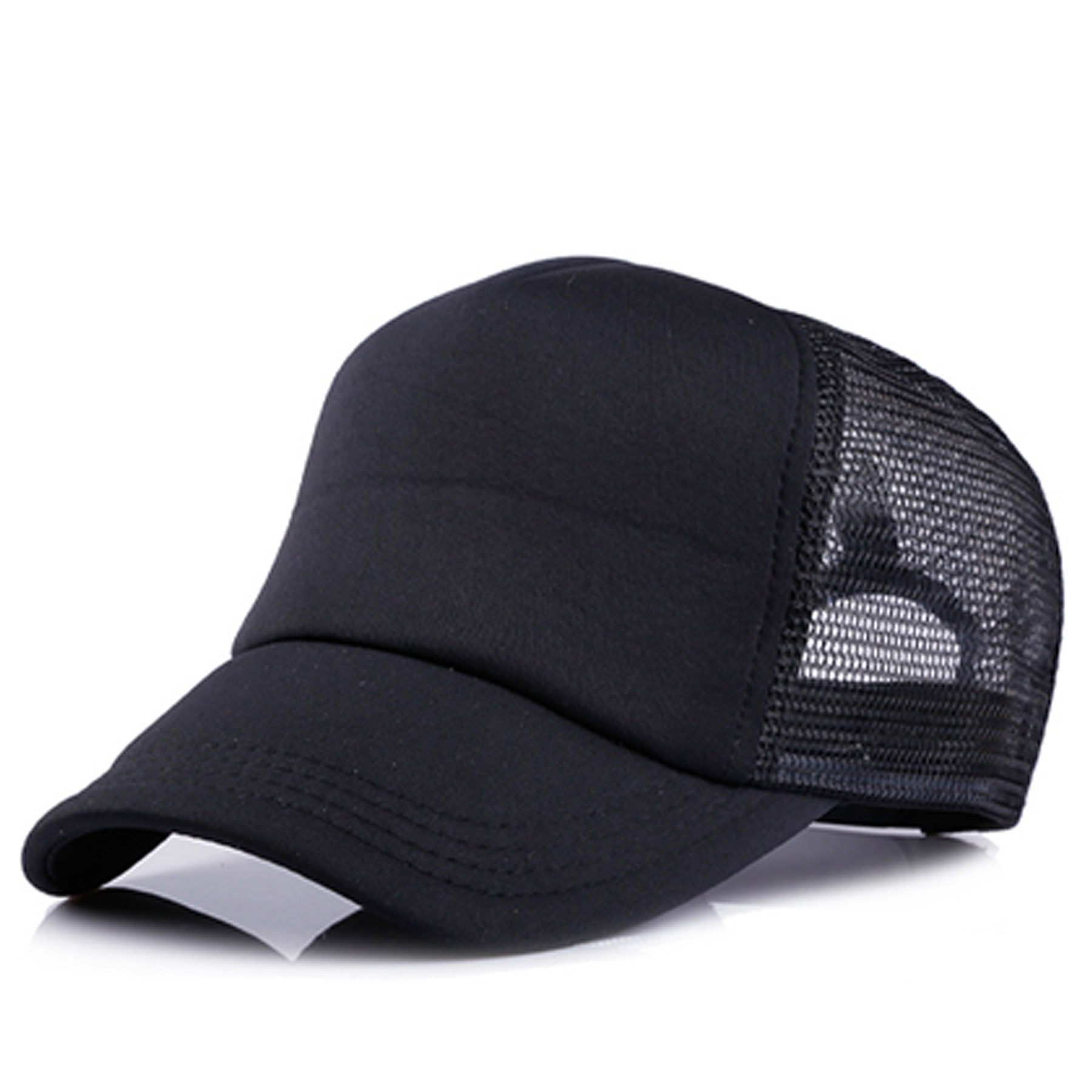 Short Brim Mesh Back Baseball Cap 14
