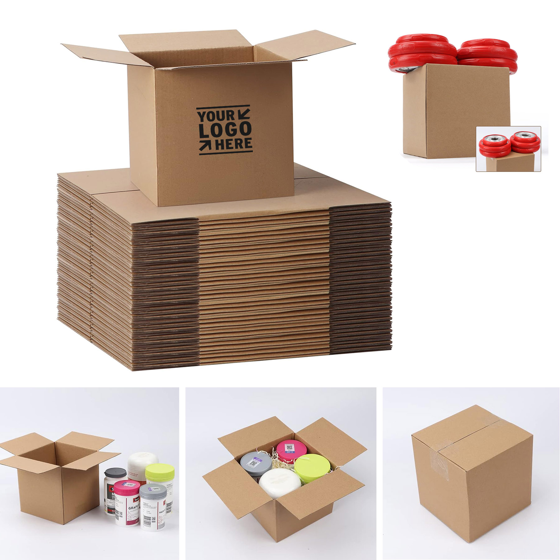 Sturdy 6x6x6 Inches Small Business Corrugated Cardboard Mailing Shipping Packaging Box 2