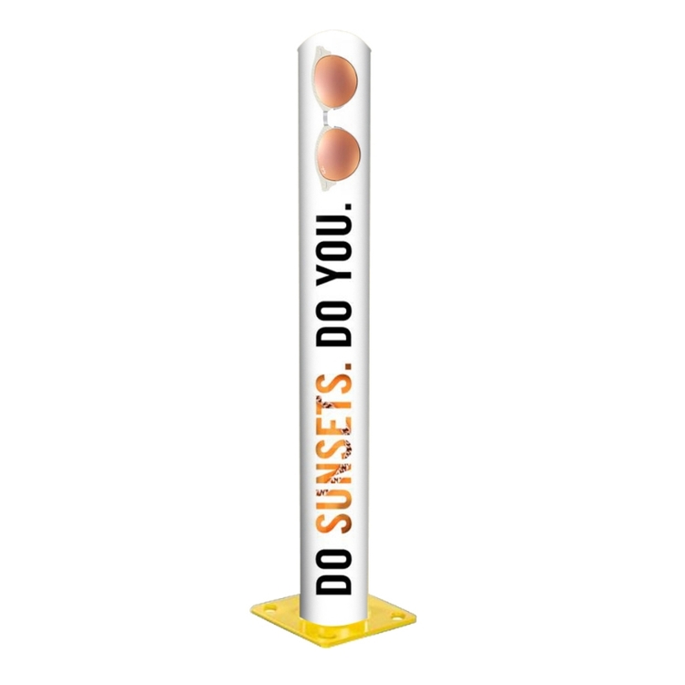 Bollard pole sleeve Cover - 4.5"Dia x 52"H 3
