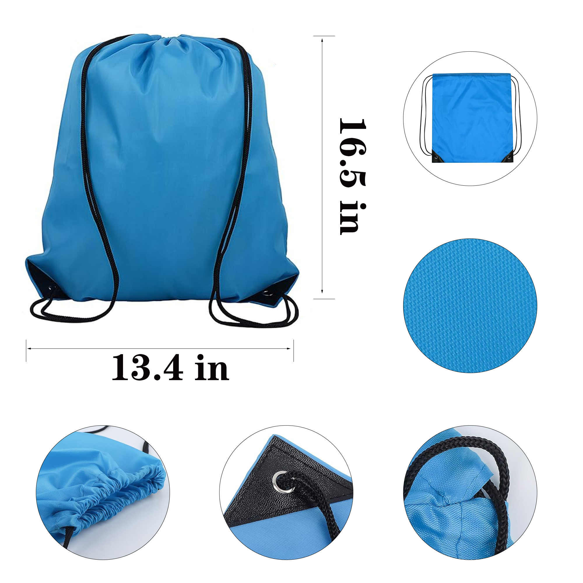 Polyester Drawstring Backpack Bag 3