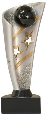 Bowling Banner Resin Award 7" 2