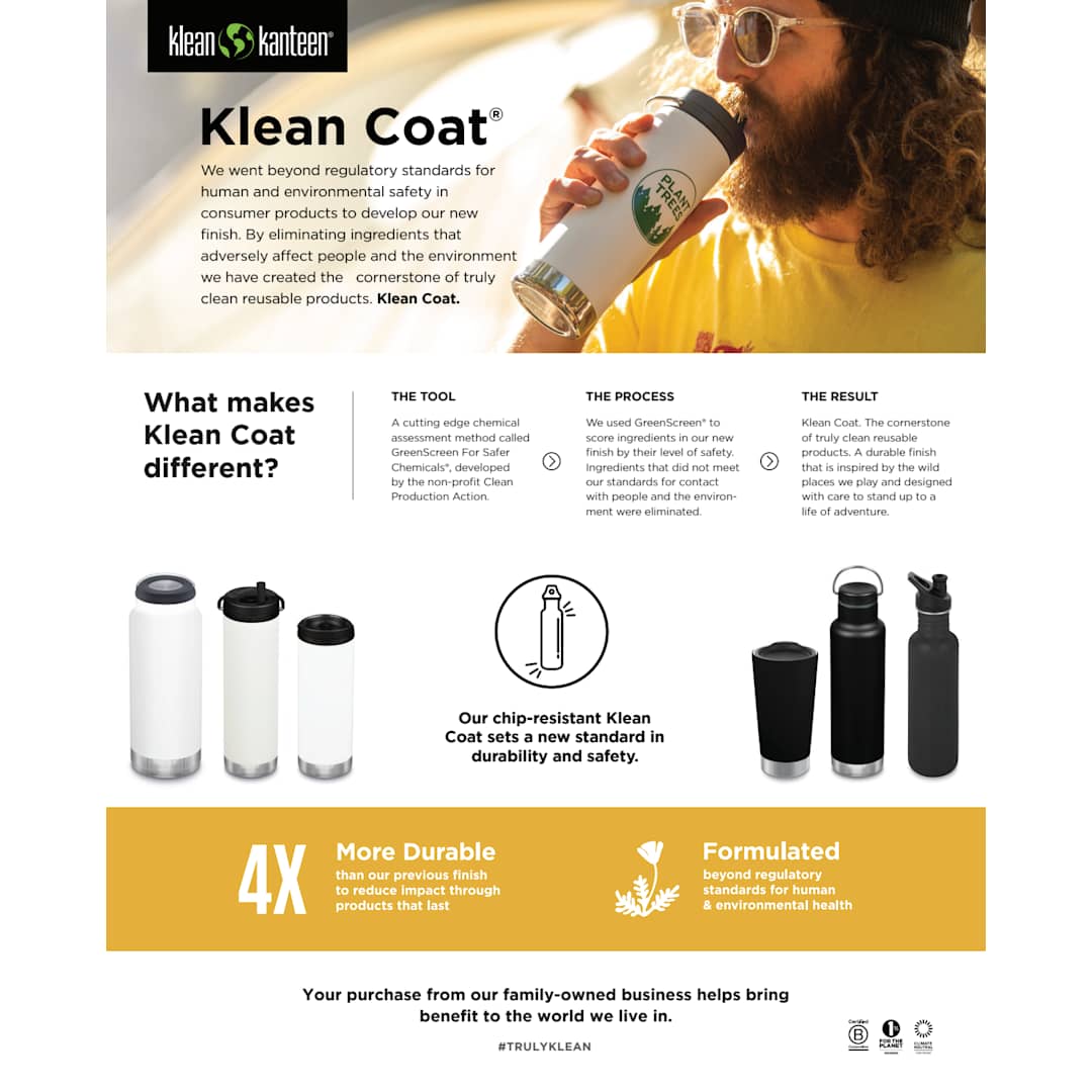 Klean Kanteen Eco TKWide 16oz- Café cap 15