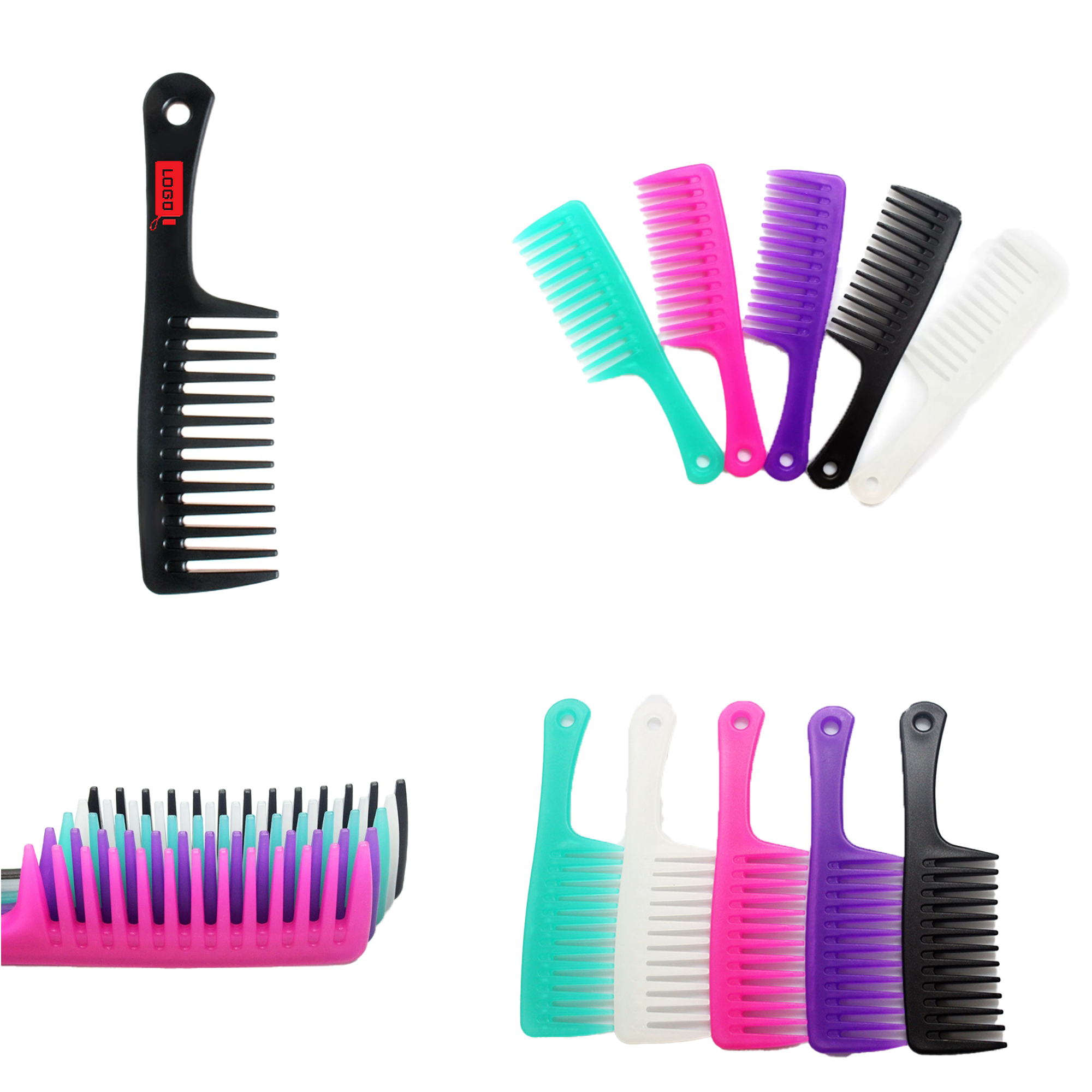 Thickened Wide-Tooth Long Hair Massage Comb 1