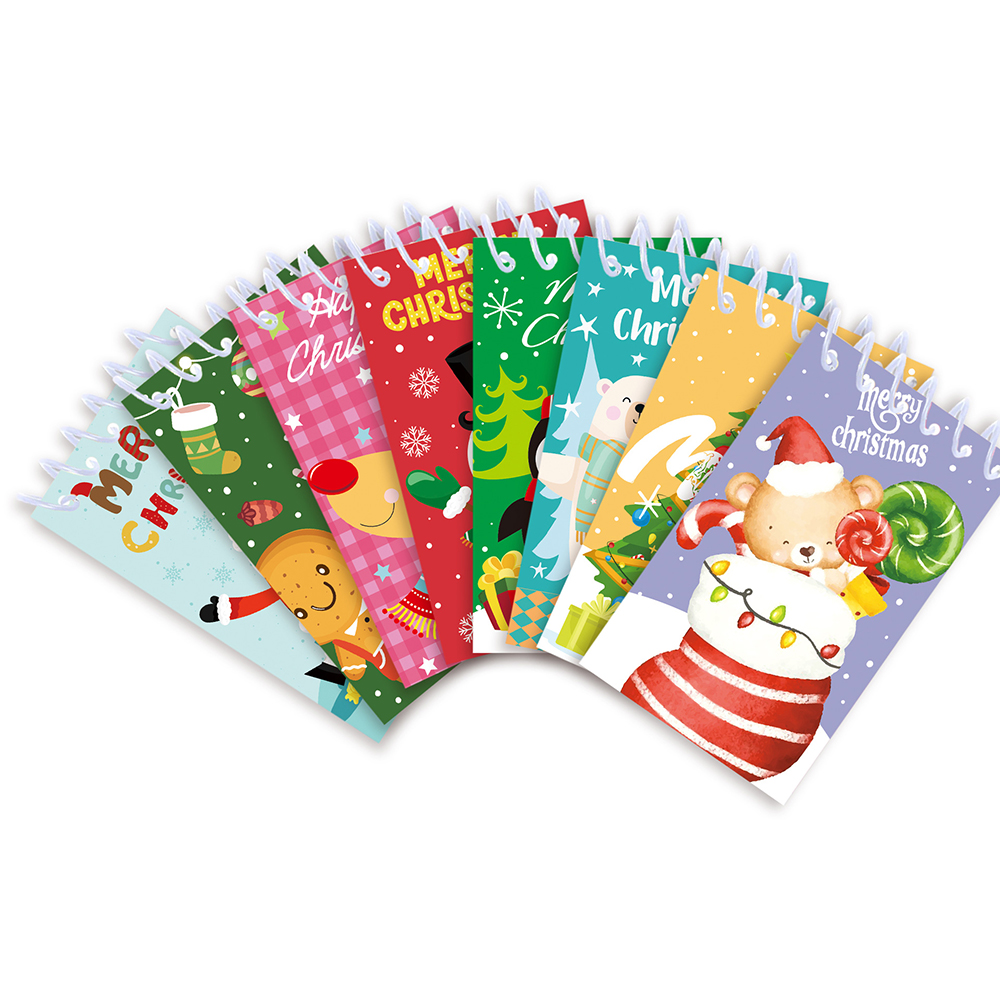 Christmas spiral portable Notebook 4