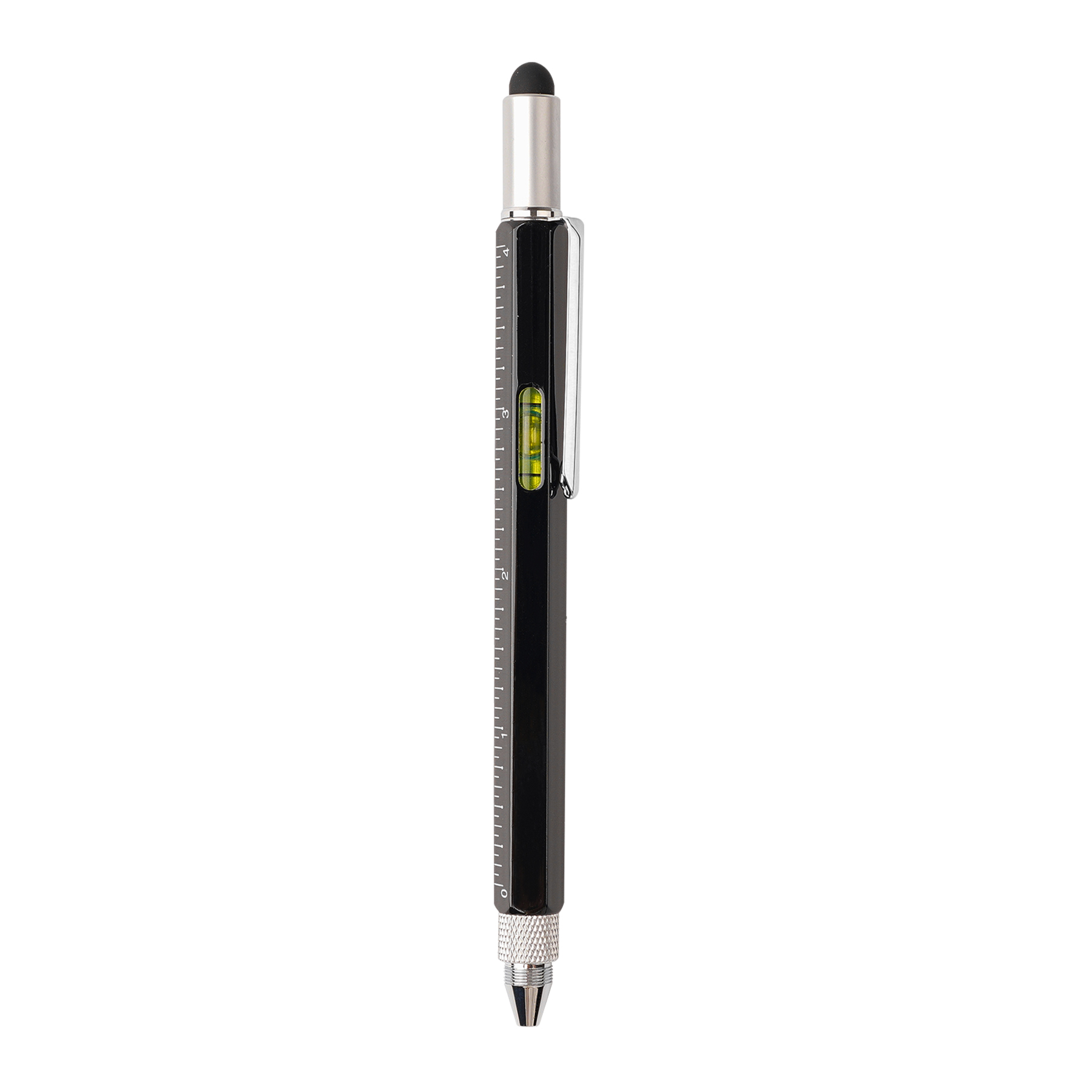 6-In-1 Metal Multi-Function Tool Pen With Stylus & Level 6