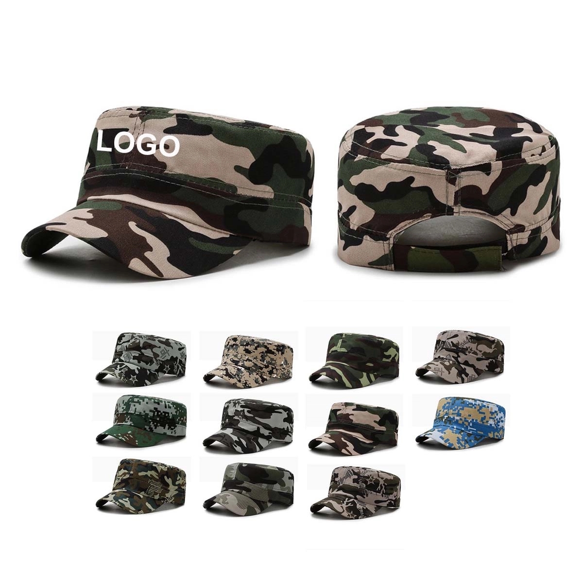 Camouflage Flat Top Cap 2