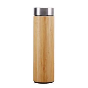 450ml Bamboo Encased Stainless Steel Coffee Mug With Double Wall Insulation 7
