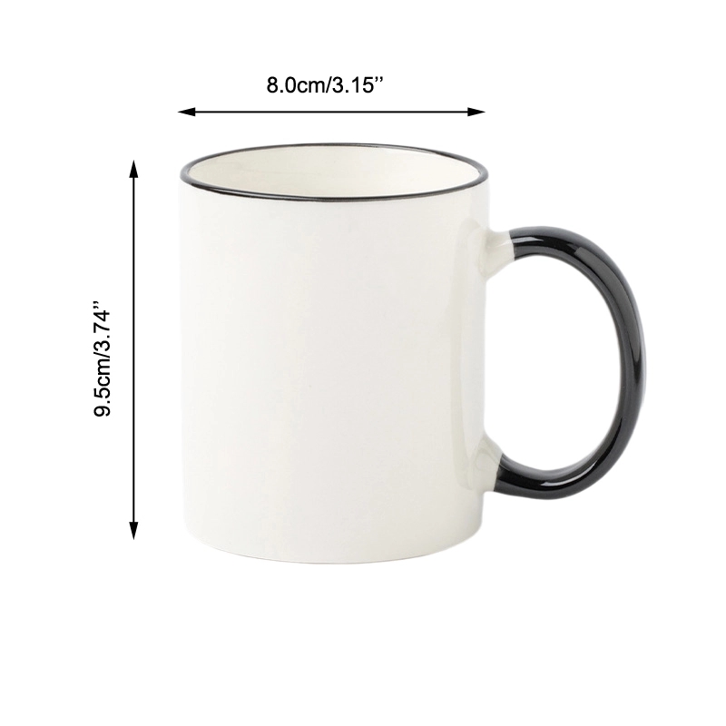 Custom 11 oz. C-handle Ceramic Mugs 8
